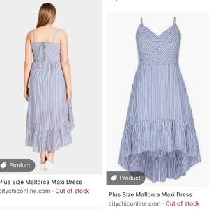 NWT City Chic (size 14) Striped Dress